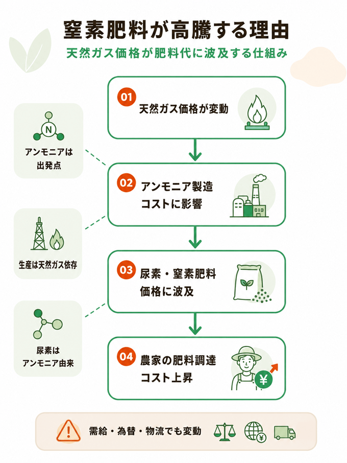 窒素肥料が高騰する理由